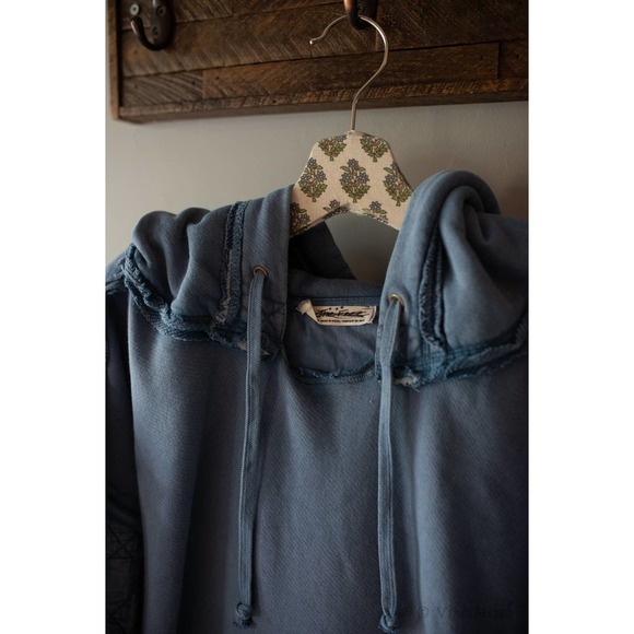 Free People Drive That Train Hoodie Horses Small NEW - Picture 5 of 7